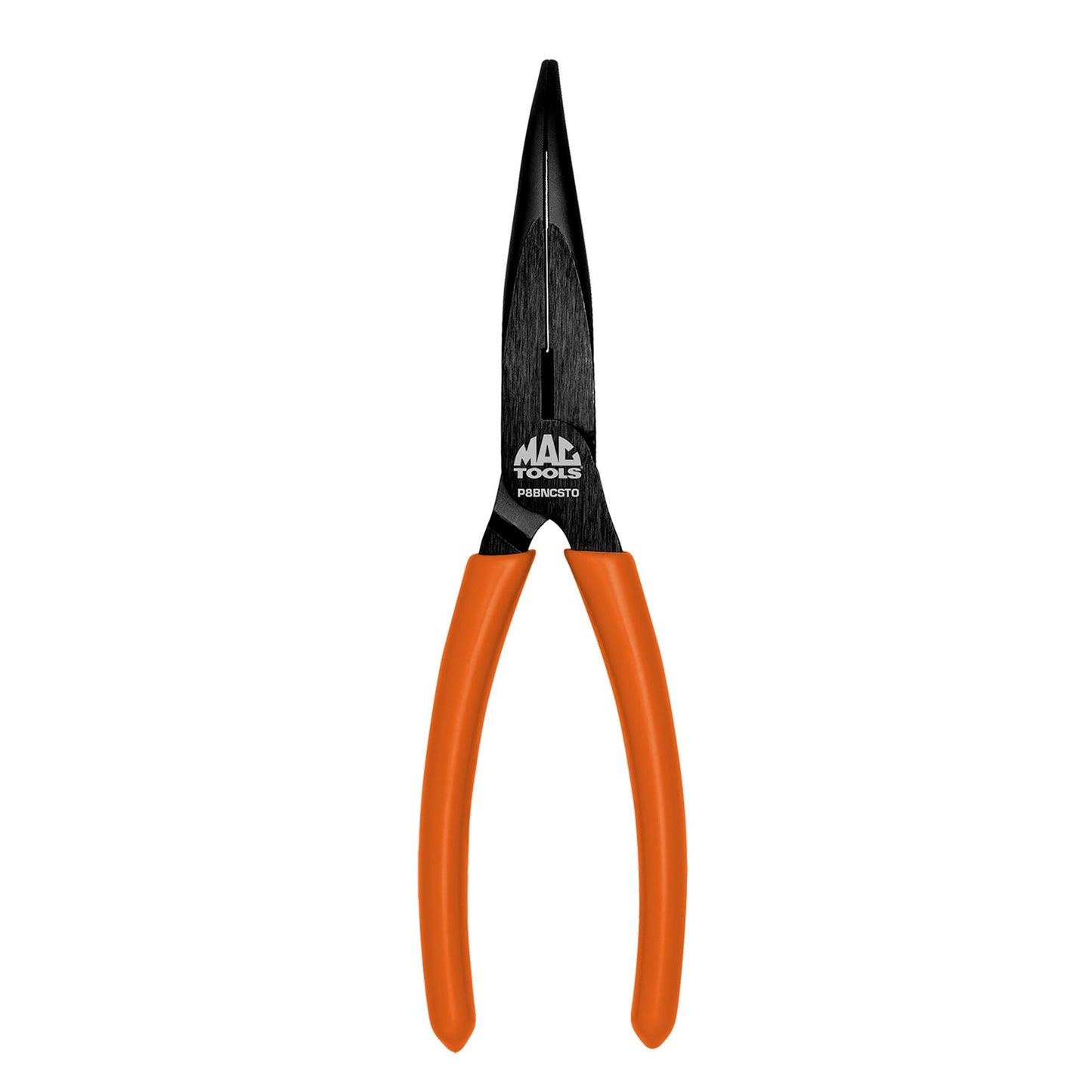 8" Bent Long-Nose C.S.T. Pliers With Cutter HI-VIZ Orange