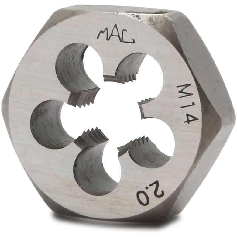 Metric Hexagonal Die M14-2.00 - 1-7/16" Shank