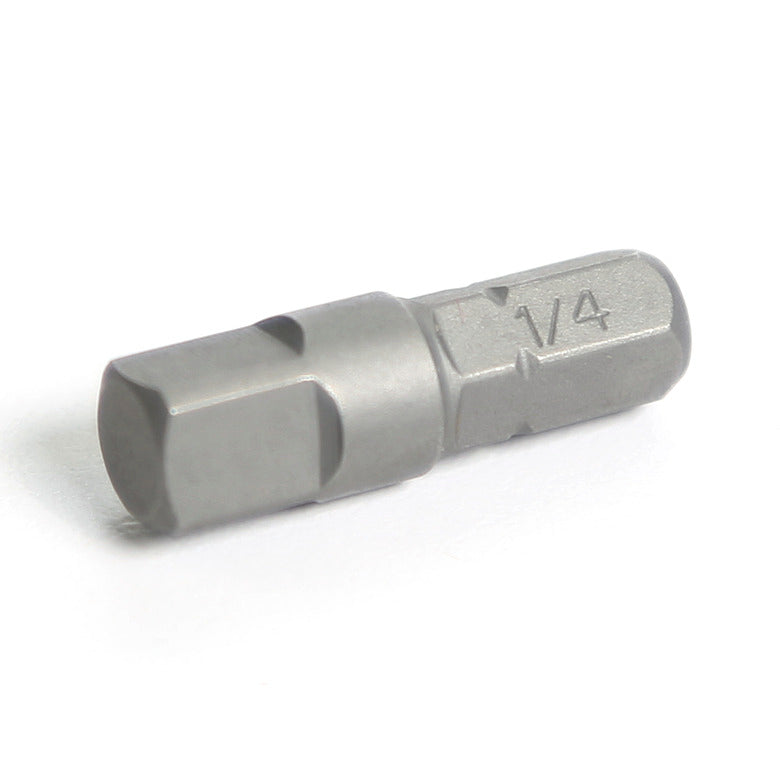 1/4" Hex Drive Male x 1/4" Square Drive Male Bit Adapter - 1"