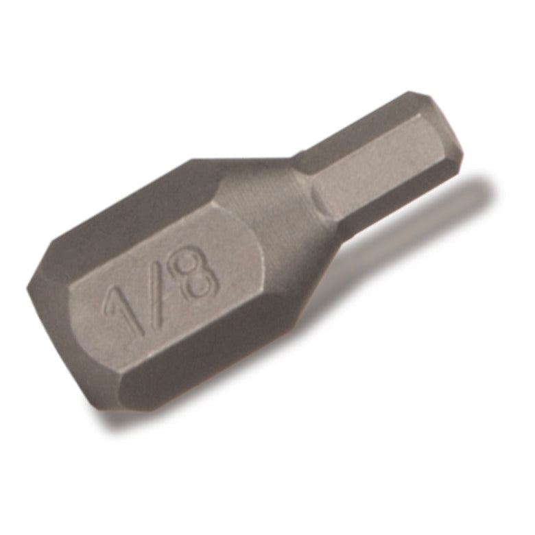 1/4" Hex Drive Stubby Hex Bit - 1/8"