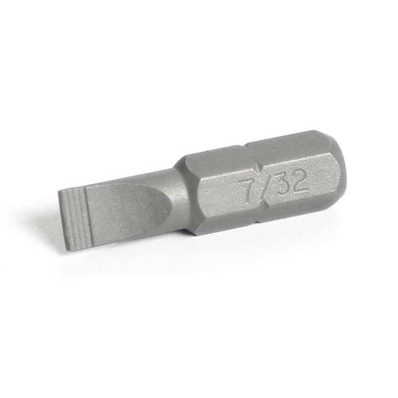 1/4" Hex Drive Slotted Bit 1" - 7/32"