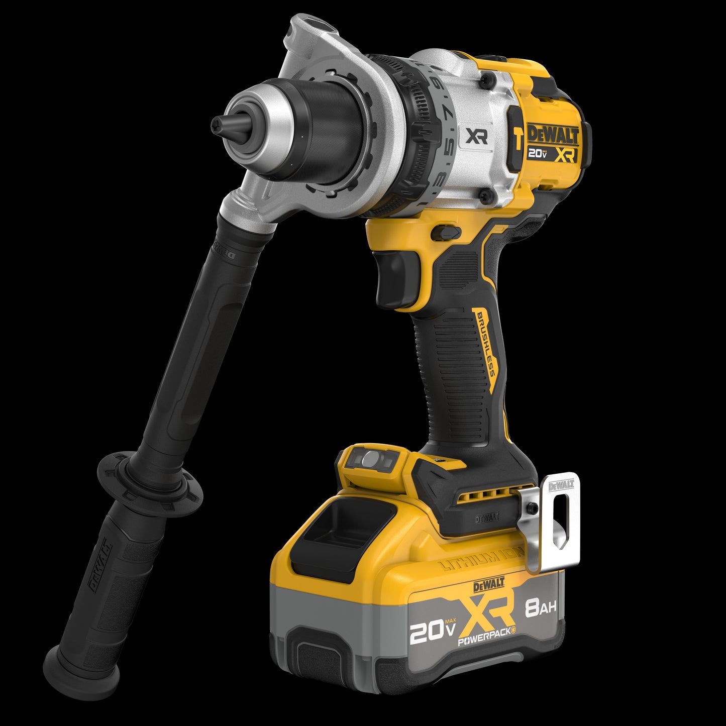 DEWALT® 20V MAX* XR® Brushless Cordless 1/2" 3-Speed Hammer Drill Kit with XR POWERPACK™