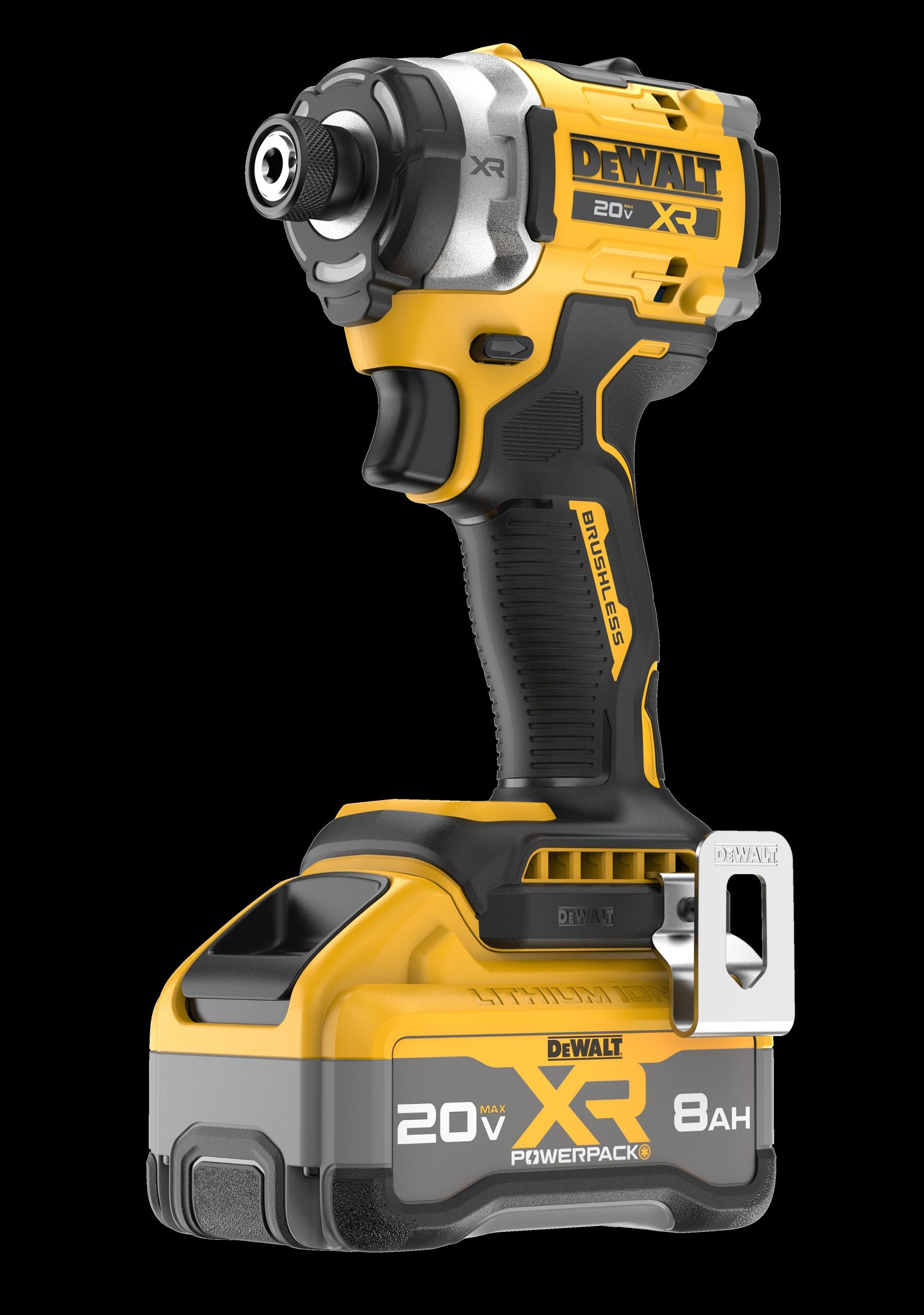 DEWALT® 20V MAX* XR® Brushless Cordless 3-Speed High Torque 1/4" Impact Driver Kit with XR POWERPACK™