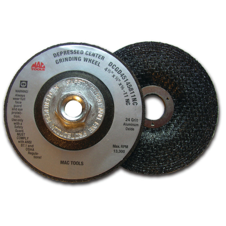 Depressed-Center Aluminum-Oxide Grinding Wheel 4-1/2"