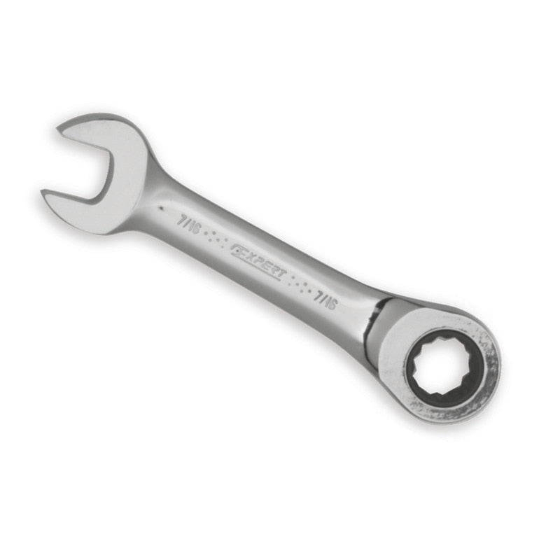 Non-Reversible Ratcheting Combination Wrench 7/16" - 12-PT.