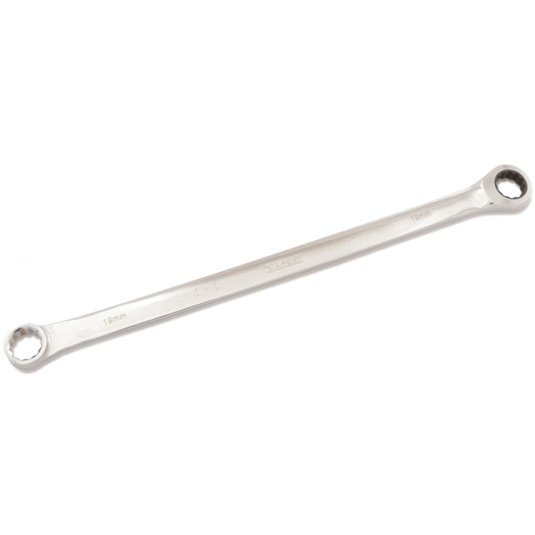 Extra-Long Non-Reversible Ratcheting Double-Box End Wrench 19mm - 12-PT.