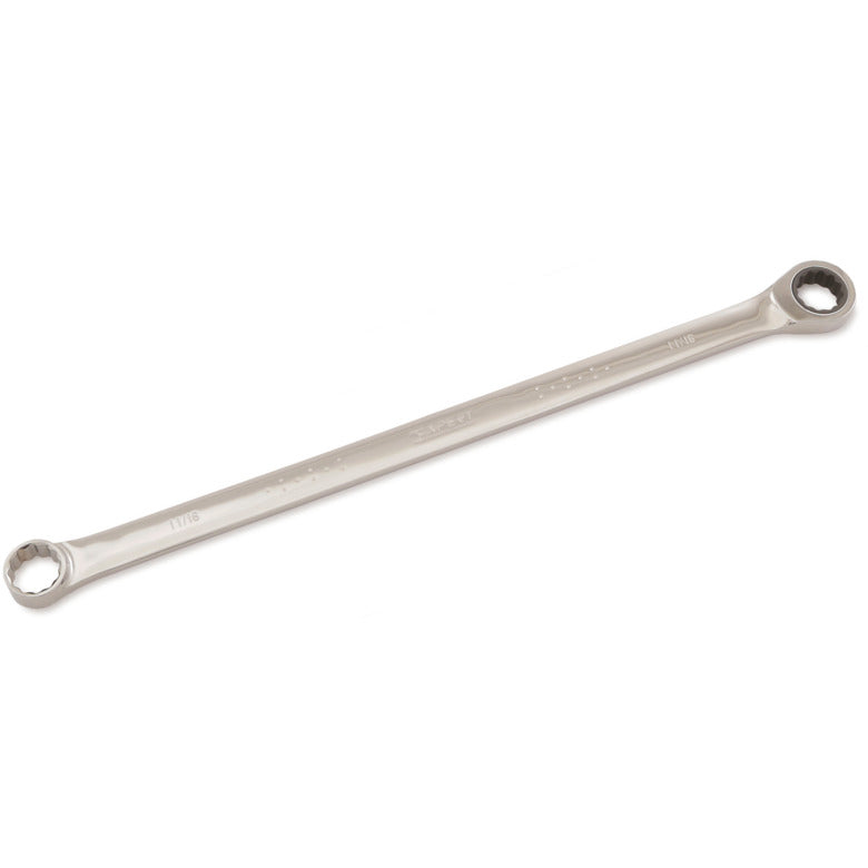 Extra-Long Non-Reversible Ratcheting Double-Box End Wrench 11/16" - 12-PT.