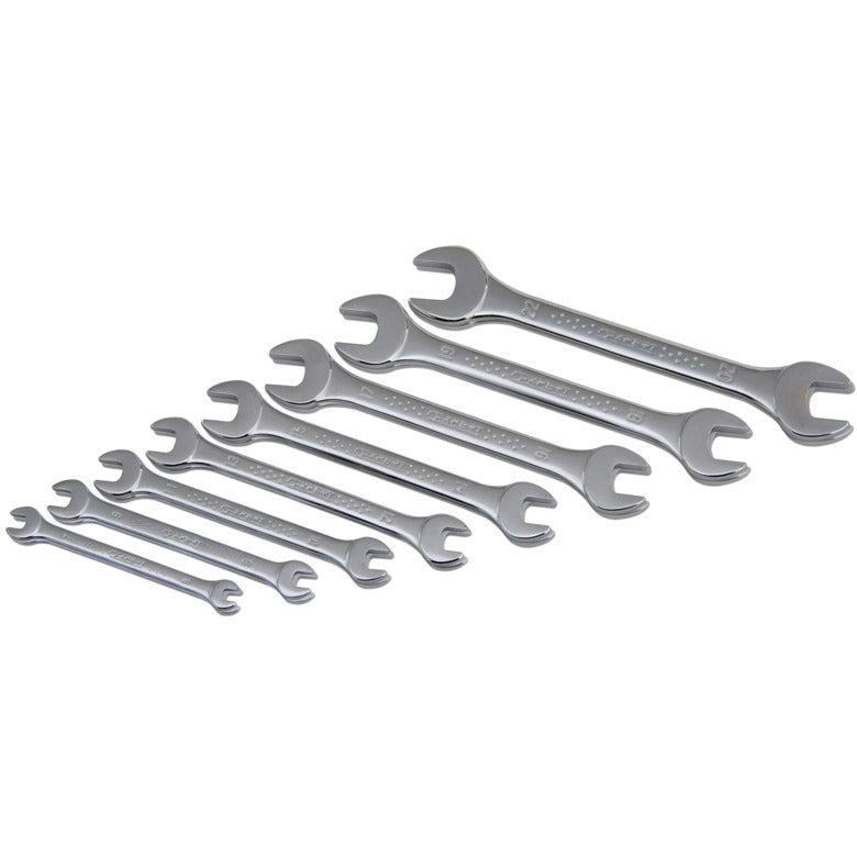 8-PC. Metric Open-End Wrench Set