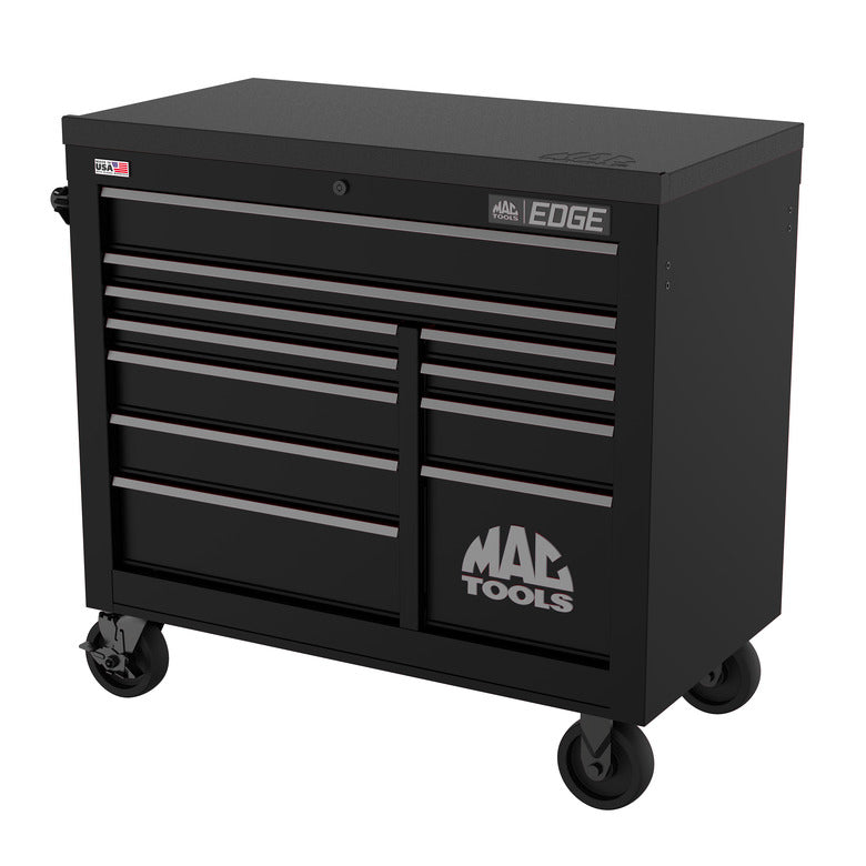Edge™ 11-Drawer Workstation - Flat Black/Gunmetal Trim