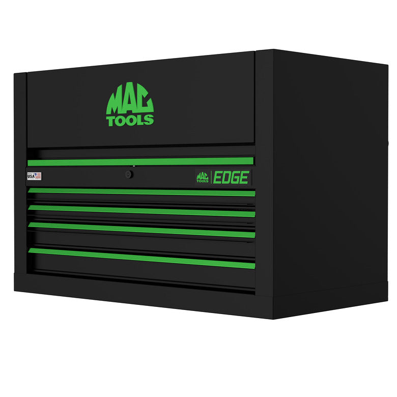 Edge™ 4-Drawer Top Chest for E4122 Workstation - Flat Black/Green Trim