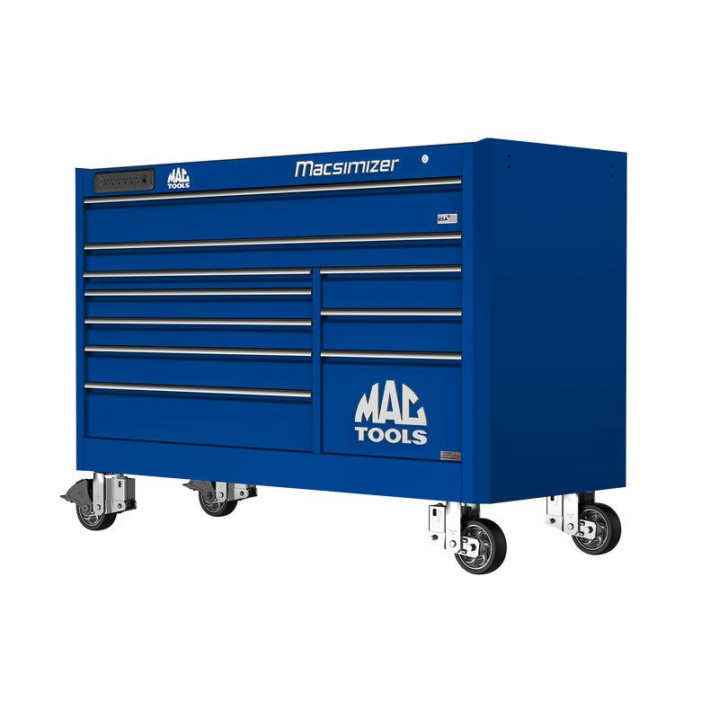 Macsimizer® Series 10-Drawer Workstation with PowerTech™ Drawer - Sapphire Blue