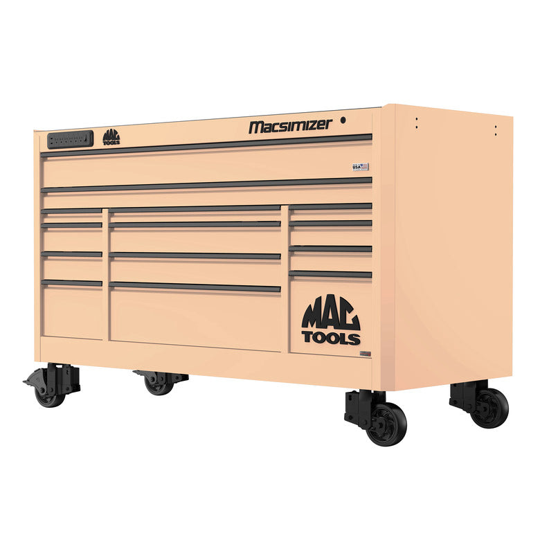 Macsimizer® Series 14-Drawer Workstation with PowerTech™ Drawer - Desert Tan