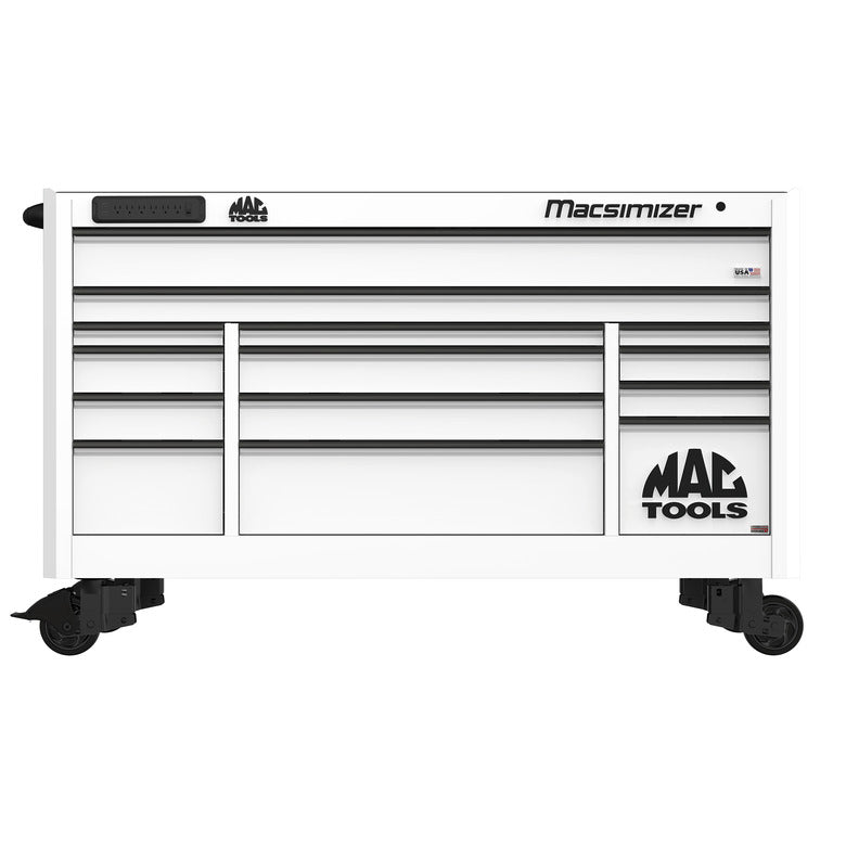Macsimizer® Series 14-Drawer Workstation with PowerTech™ Drawer - Titanium White