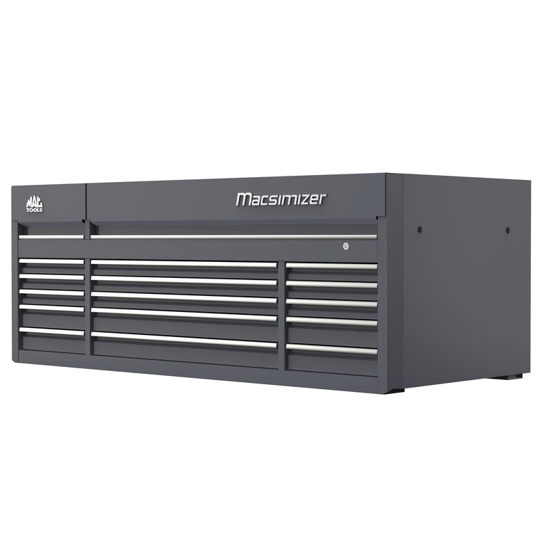 Macsimizer® 15-Drawer Top Chest - Carbon Gray