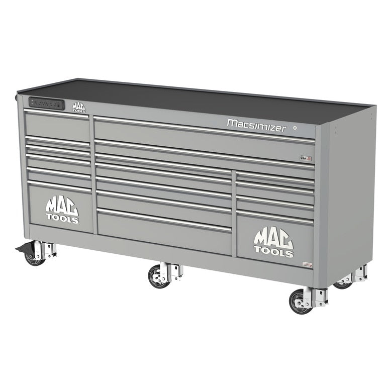 Macsimizer® 17-Drawer Workstation - Mica Gray