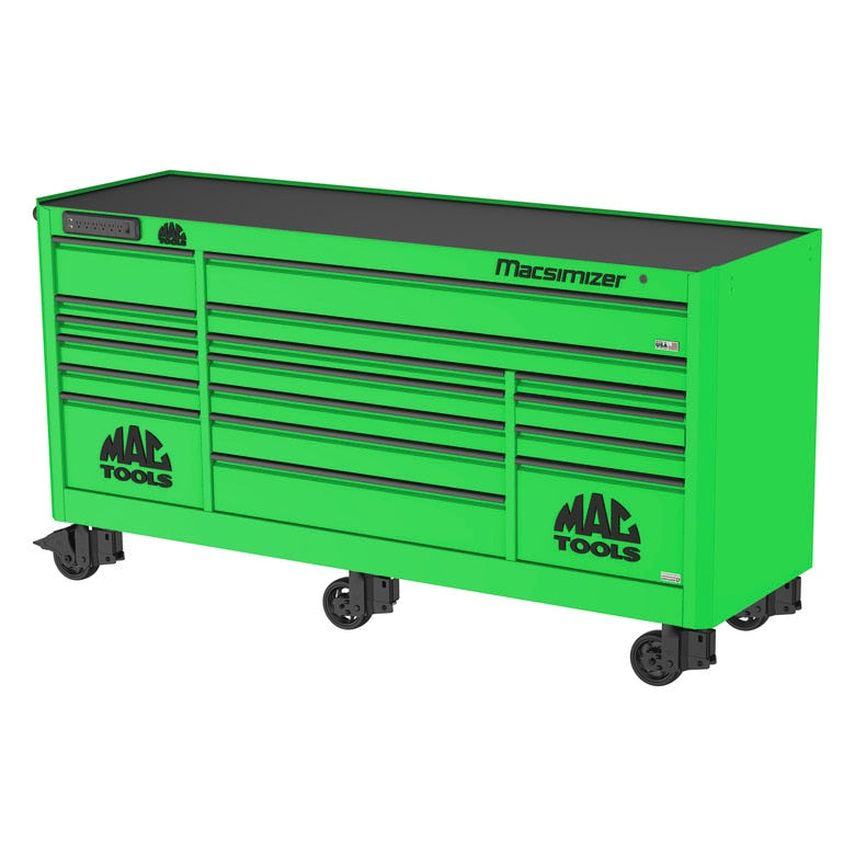 Macsimizer® 17-Drawer Workstation - Lime Green