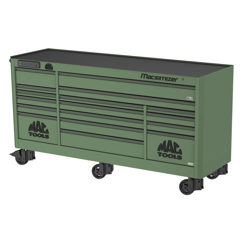 Macsimizer® 17-Drawer Workstation - Olive Green
