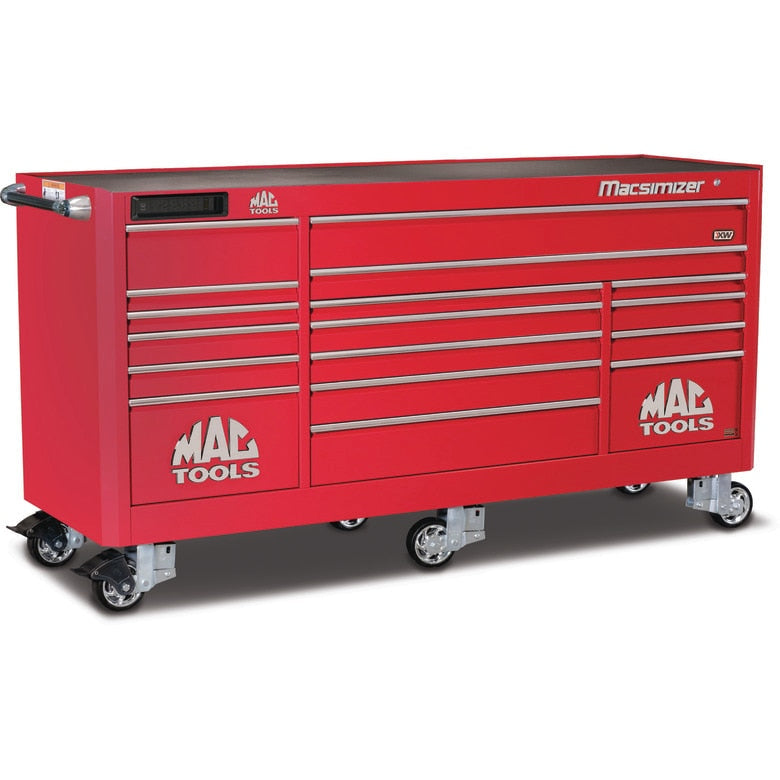 Macsimizer® 17-Drawer Workstation - Firebrick Red