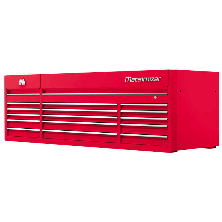 Macsimizer® 15-Drawer Top Chest - Firebrick Red