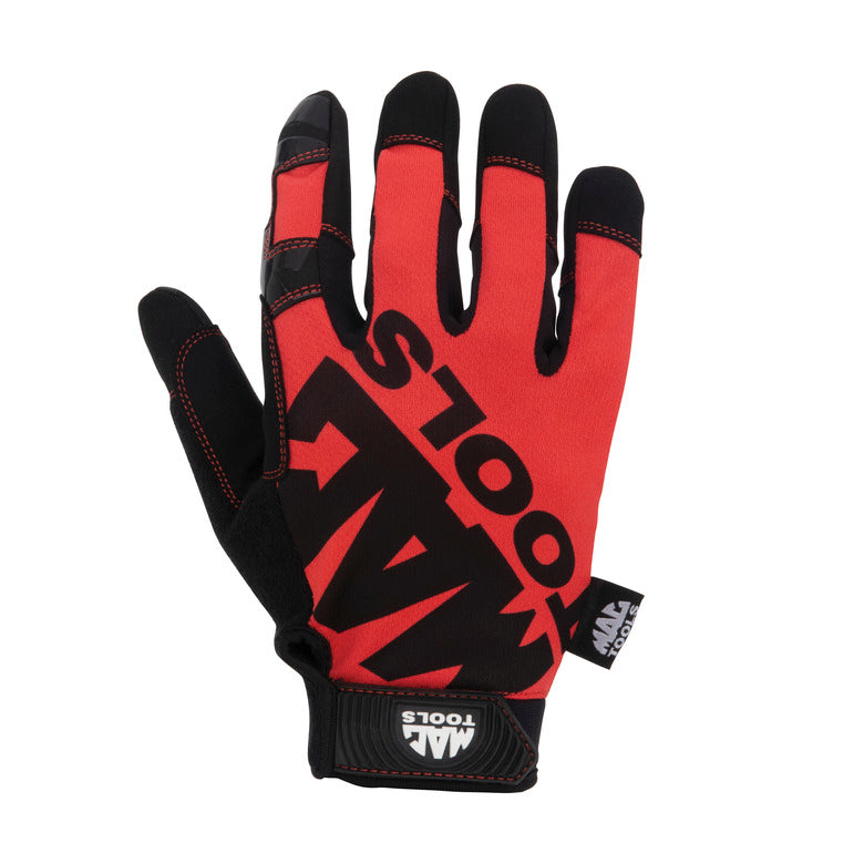 Grip Touch Gloves - Red - Large