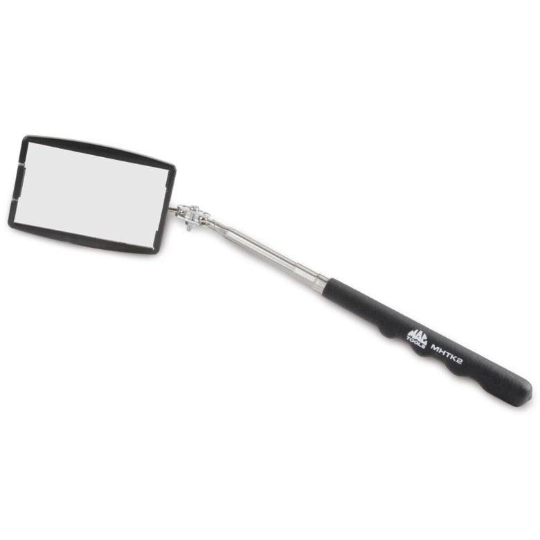 Telescoping Rectangular Inspection Mirror - 2-1/8" x 3-1/2"