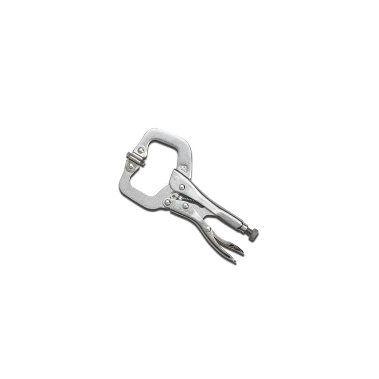 Locking C-Clamp with Swivel Pad 4"