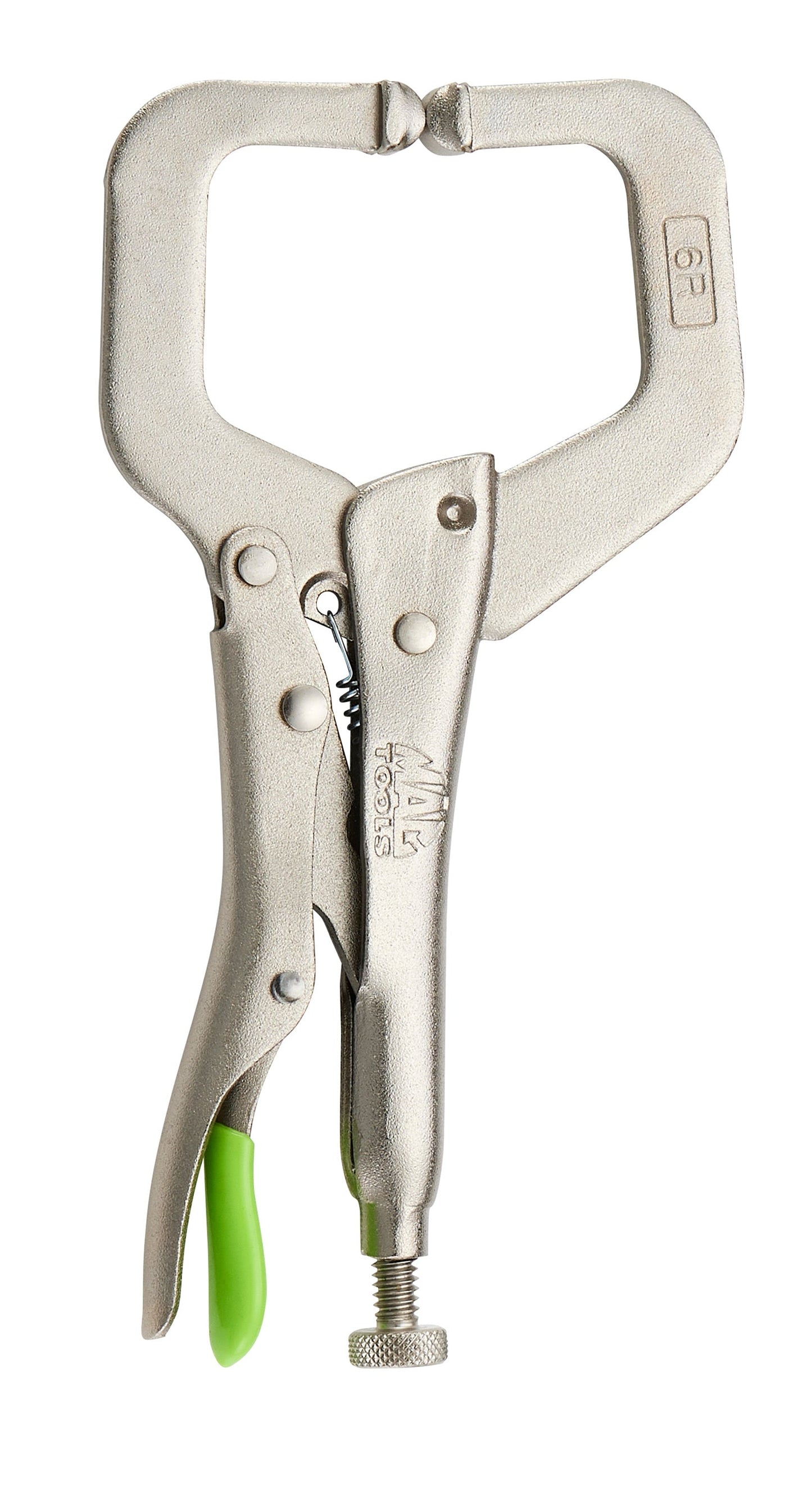 6" C-Clamp Trigger Release Locking Pliers - Green