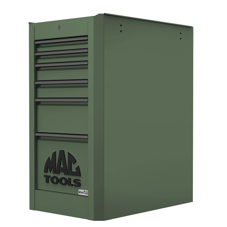 Macsimizer® 6-Drawer Side Box with PowerTech™ Drawer - Olive Green