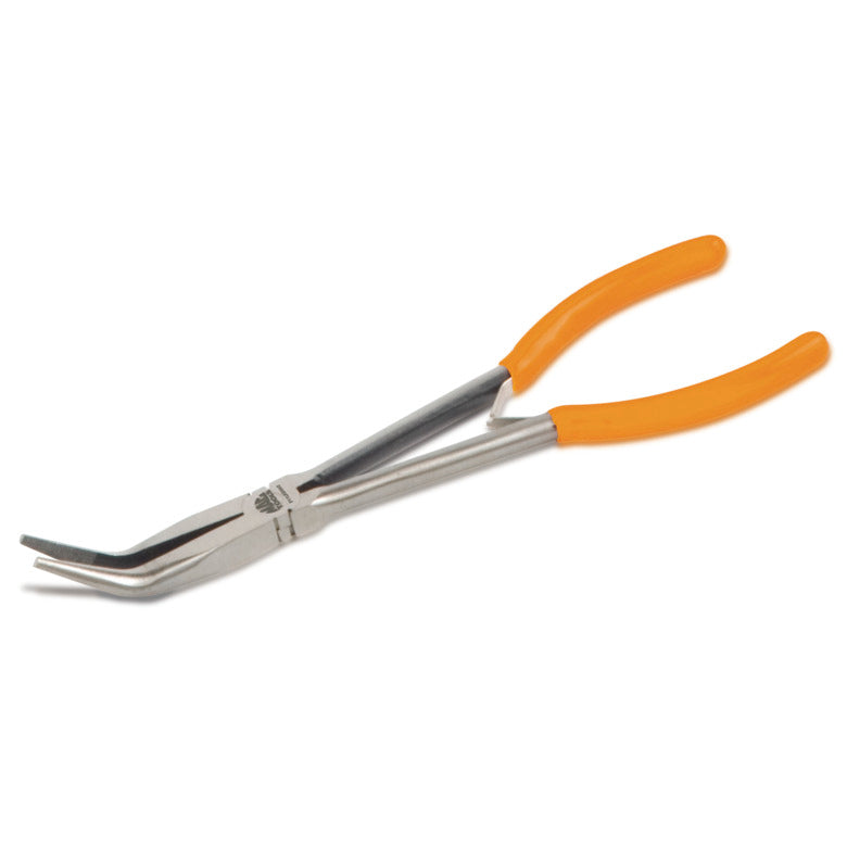 Long-Reach Bent Long-Nose Pliers 11" - Orange