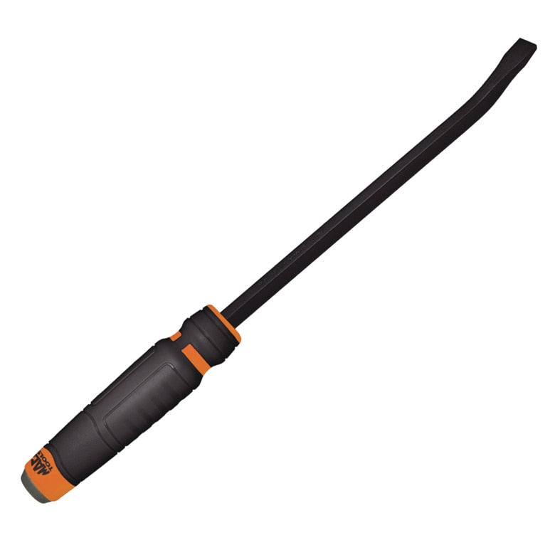 Capped Comfort-Handle 3/8" Curved-Head Pry Bar 15" Orange