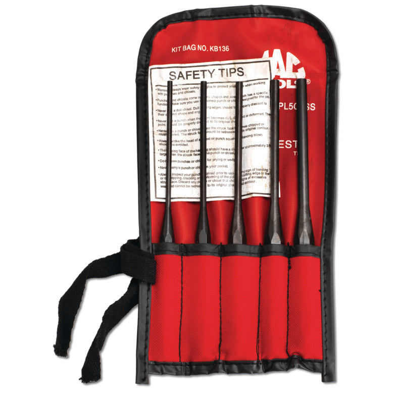 5-PC. Long Pin Punch Set