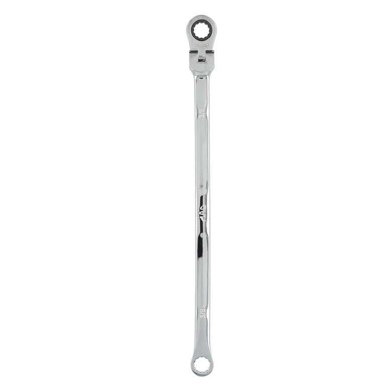 3/8" XL Double Box Flex Head Ratcheting Wrench - 12 pt.