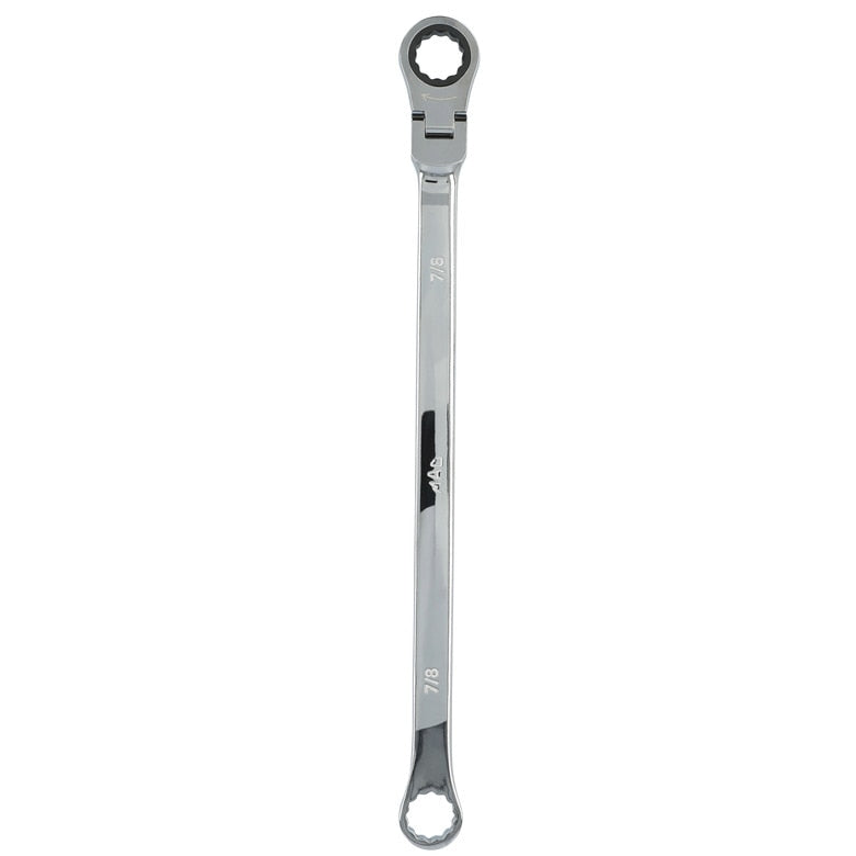 7/8" XL Double Box Flex Head Ratcheting Wrench - 12-PT.
