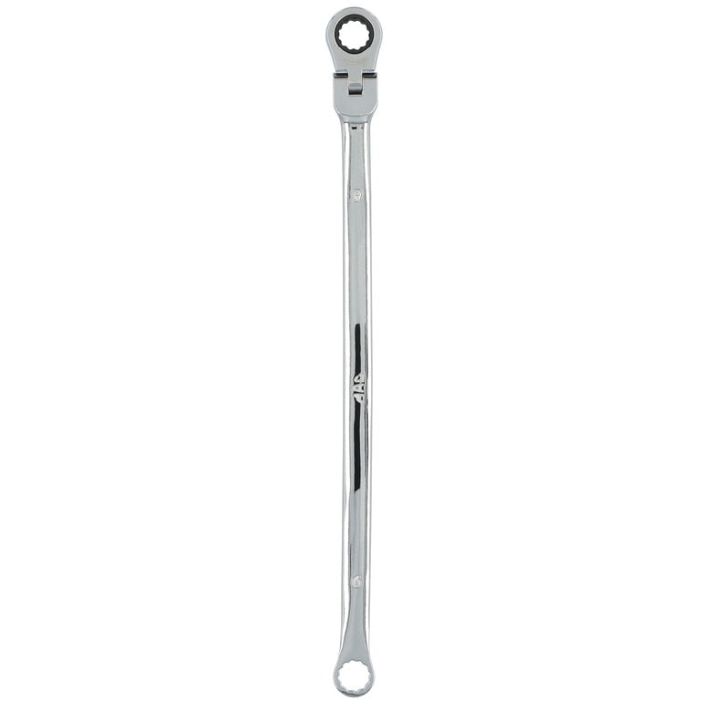 9mm XL Double Box Flex Head Ratcheting Wrench - 12 pt.