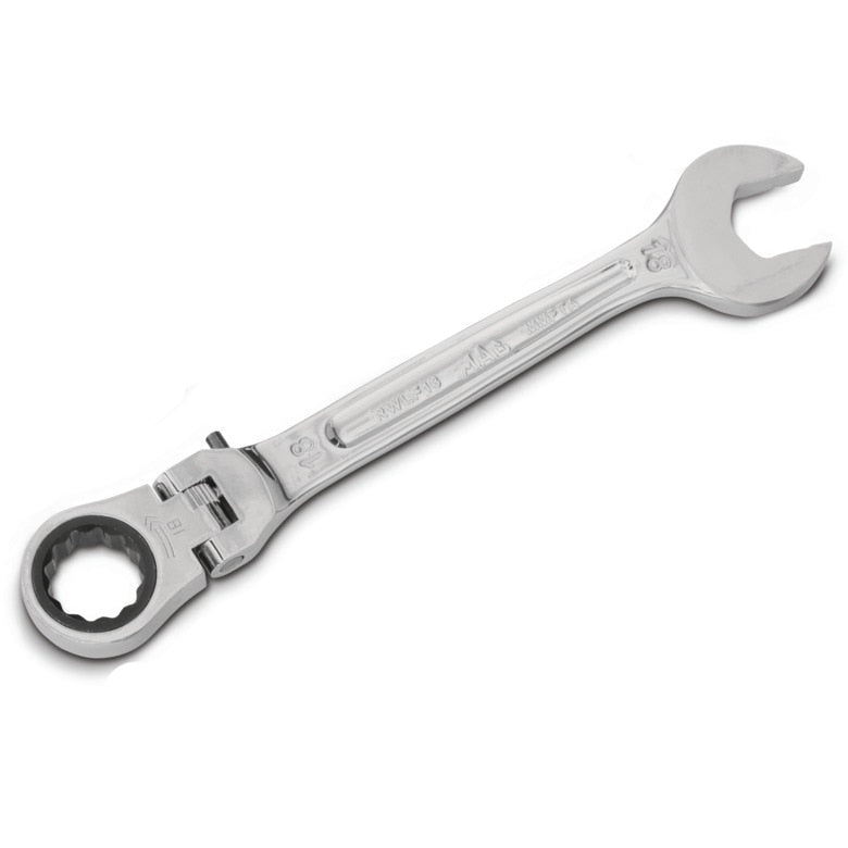 Flexible-Head Ratcheting Wrench 18mm - 12-PT.