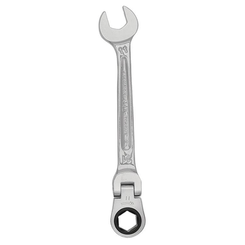 Flex-Head Ratcheting Wrench 11mm - 6-PT.
