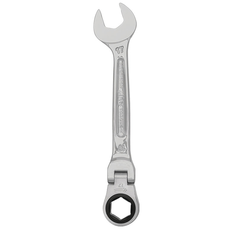 Flex-Head Ratcheting Wrench 17mm - 6-PT.
