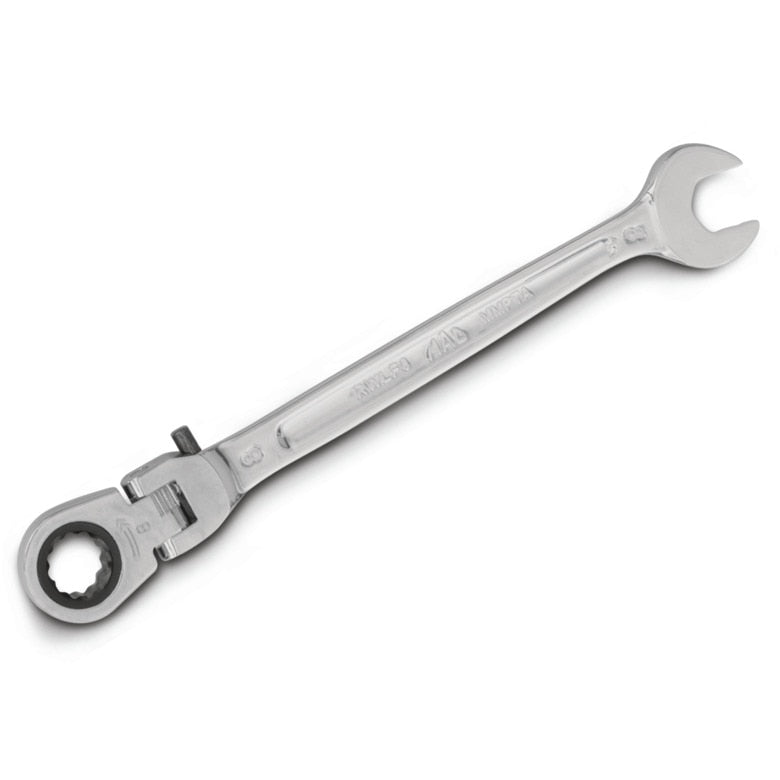 Flexible-Head Ratcheting Wrench 8mm - 12-PT.
