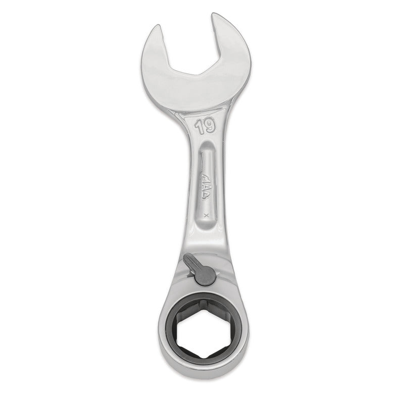 Stubby Offset Ratcheting Wrench 11mm - 6-PT.