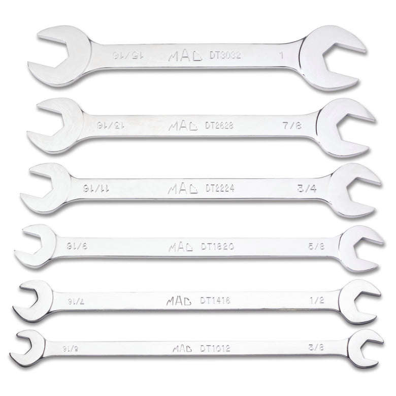 6-PC. SAE Thin Open-End Wrench Set