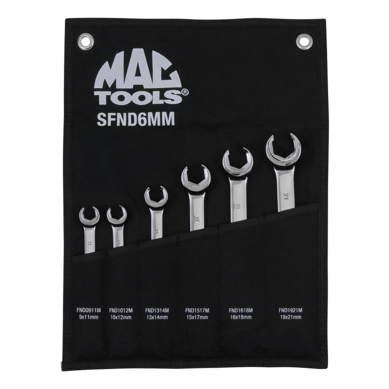 6-PC. MM Flare Nut Wrench Set