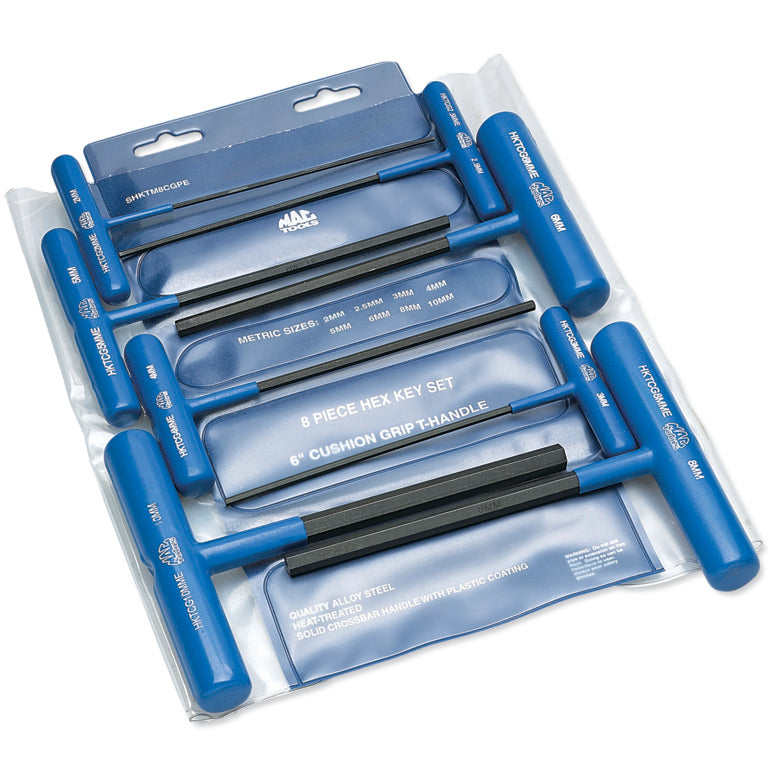8-PC. T-Handle Hex Key Set