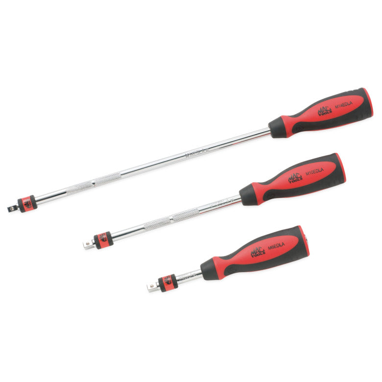3-PC. 1/4" Drive Locking Hand-Drive Extension Set