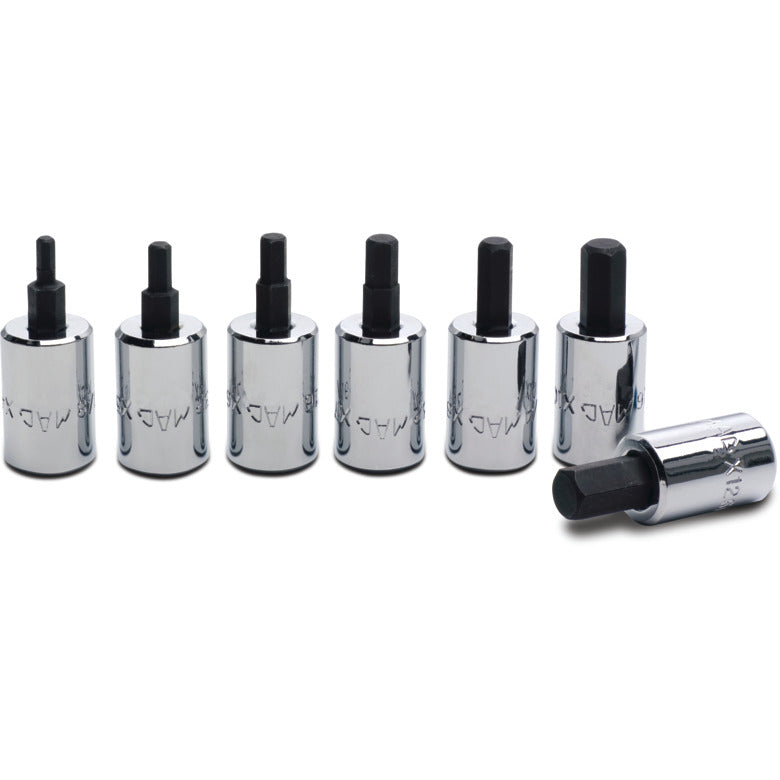 7-PC. 3/8" Drive SAE Short Hex Driver Set
