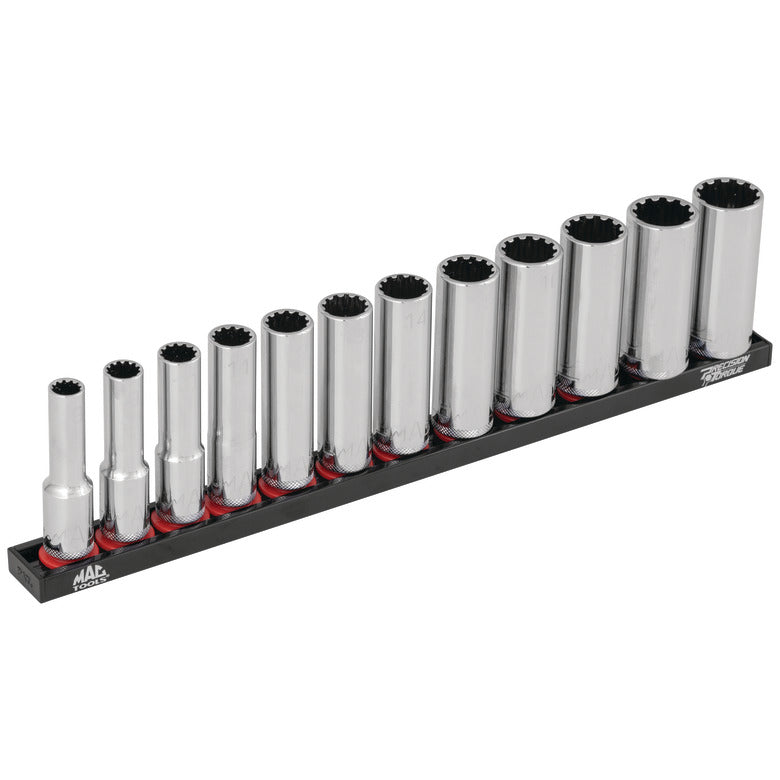 12-PC. 3/8” Drive Metric Spherical Deep Socket Set