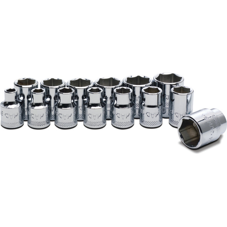 14-PC. 3/8" Drive Metric Socket Set - 6-PT.