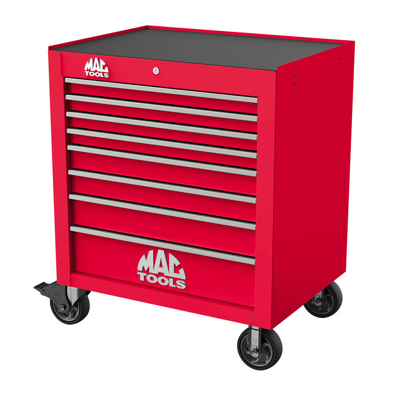 Tech™ Series 8-Drawer Workstation - Firebrick Red