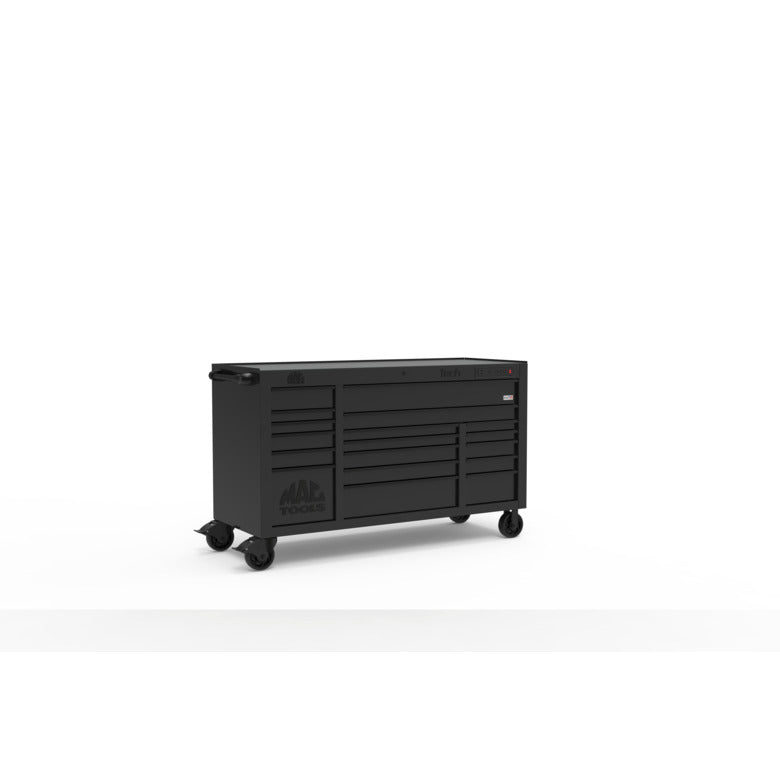 Tech™ Series 18-Drawer Workstation - Flat Black