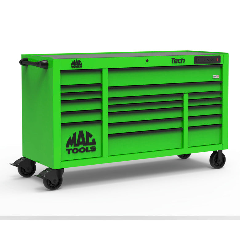 Tech™ Series 18-Drawer Workstation - Lime Green