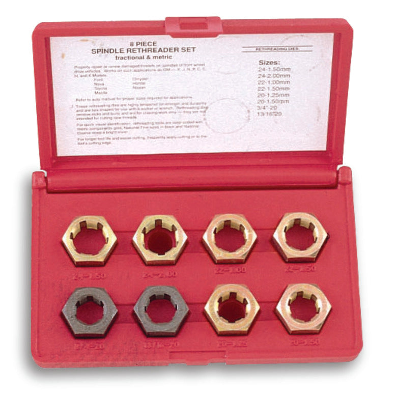 8-PC. Spindle Rethread Set